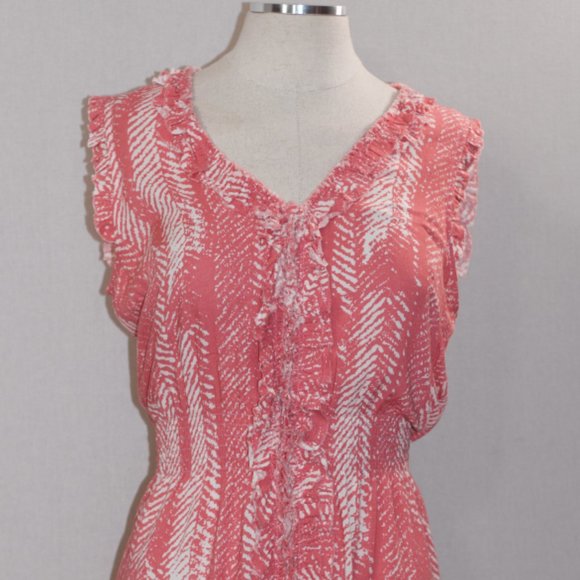 THML Pink & White Cotton Dress - Picture 10 of 11